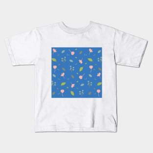 Flowerette in blueberry Kids T-Shirt